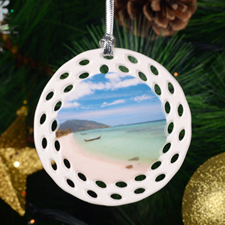 Personalized Photo Mica Ornament - Customized Your Photo Ornament V7