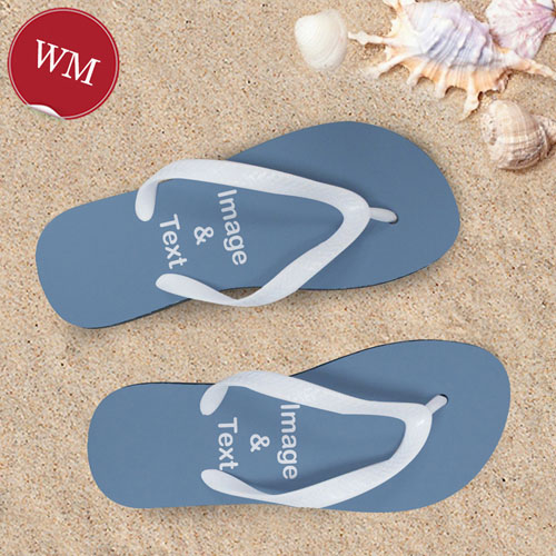 Create My Own One Landscape Image Women Medium Flip Flop Sandals