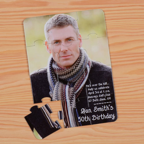 Personalised Birthday Puzzle Invitation, 5