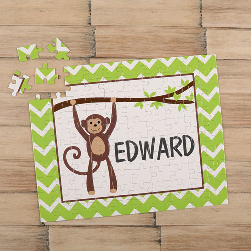 Monkey Personalised Kids Puzzle