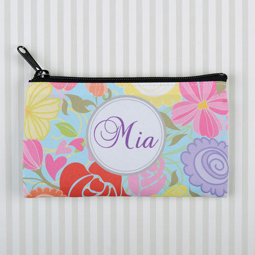 Tropical Floral Personalised Cosmetic Bag 6