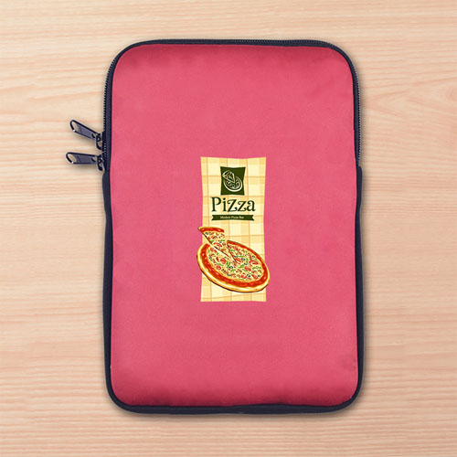 Custom Full Colour Print Logo Ipad Mini Sleeve, Red