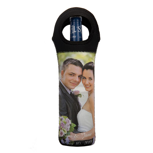 Personalised Photo Neoprene Wine Tote Bag (Custom 1 Side) Bag