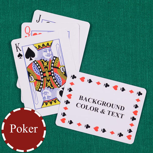 Personalised Poker Size Timeless Standard Index Landscape Playing Cards