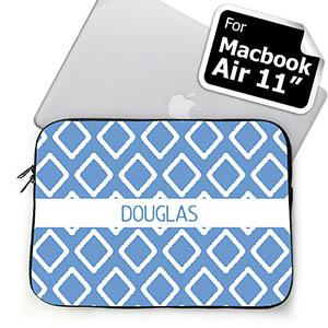 Custom Name Sky Blue Lkat Macbook Air 11 Sleeve