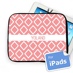 Custom Name Pink Lkat Ipad Sleeve