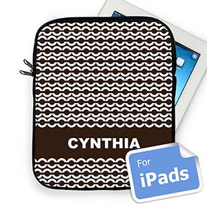 Custom Name Chocolate Chain Ipad Sleeve