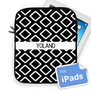 Custom Name Black Lkat Ipad Sleeve