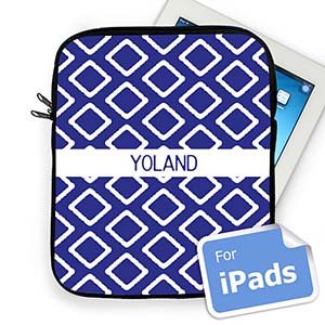 Custom Name Blue Lkat Ipad Sleeve