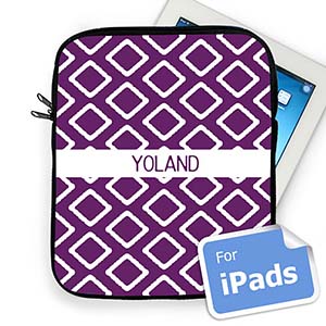 Custom Name Purple Lkat Ipad Sleeve