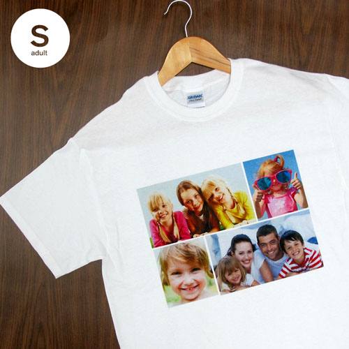 Cotton White Four Collage Adult Small